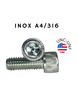 AMERICAN SOCKET HEAD CAP SCREW SST 316. UNC OR UNF.