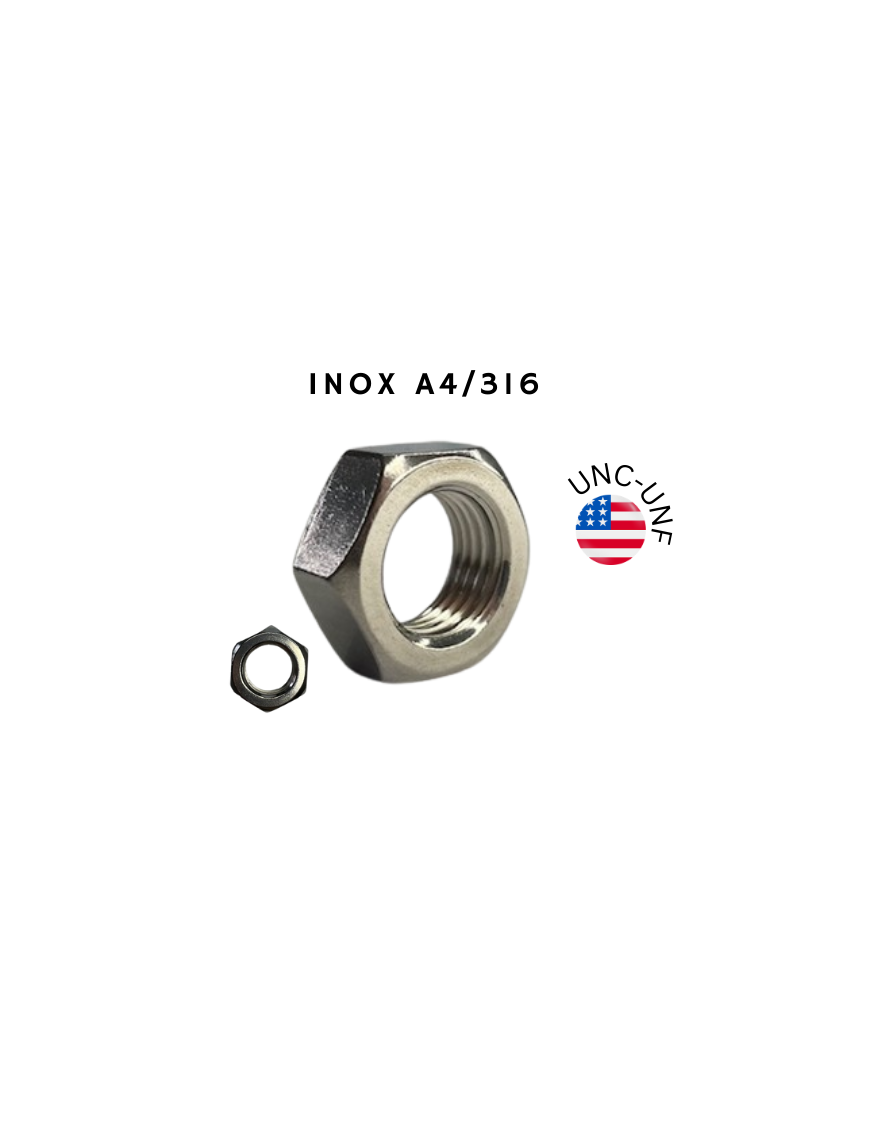 ECROU-AMERICAIN-BAS-HM-UNC-UNF-INOX316-A4