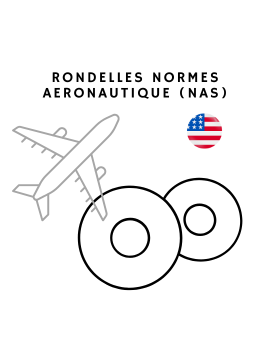 Rondelles aéronautiques, cotes pouces américaines, NAS